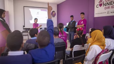 Création d’une classe connectée dans l’école Annahda