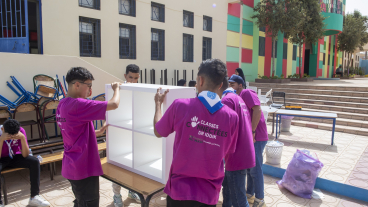 Création d’une classe connectée dans l’école Massira Al Khadra